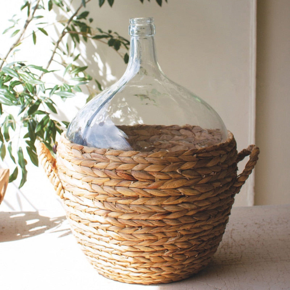 Riviera Damigiana Wrapped Glass Vessel