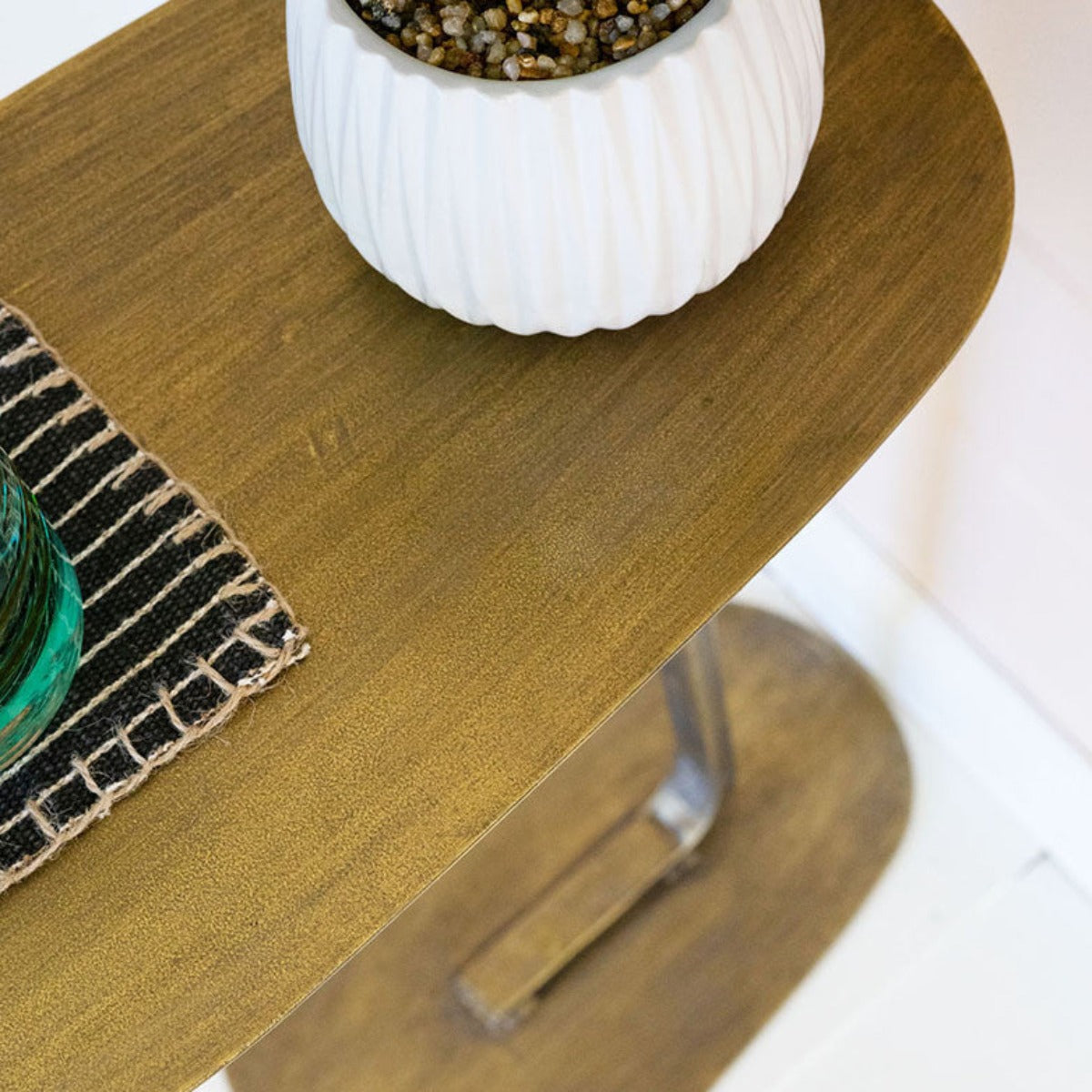 Brass Sway Accent Table