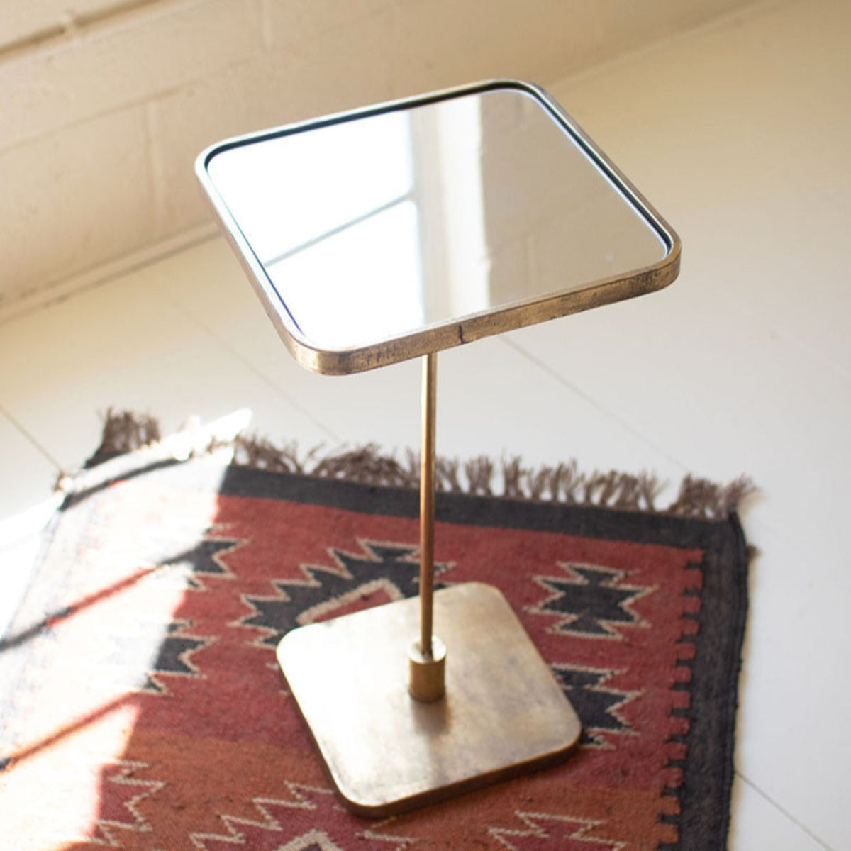 Reflection Table Design Reflections Accent Cocktail Table | Bedside & Decorative Table - Iron ...