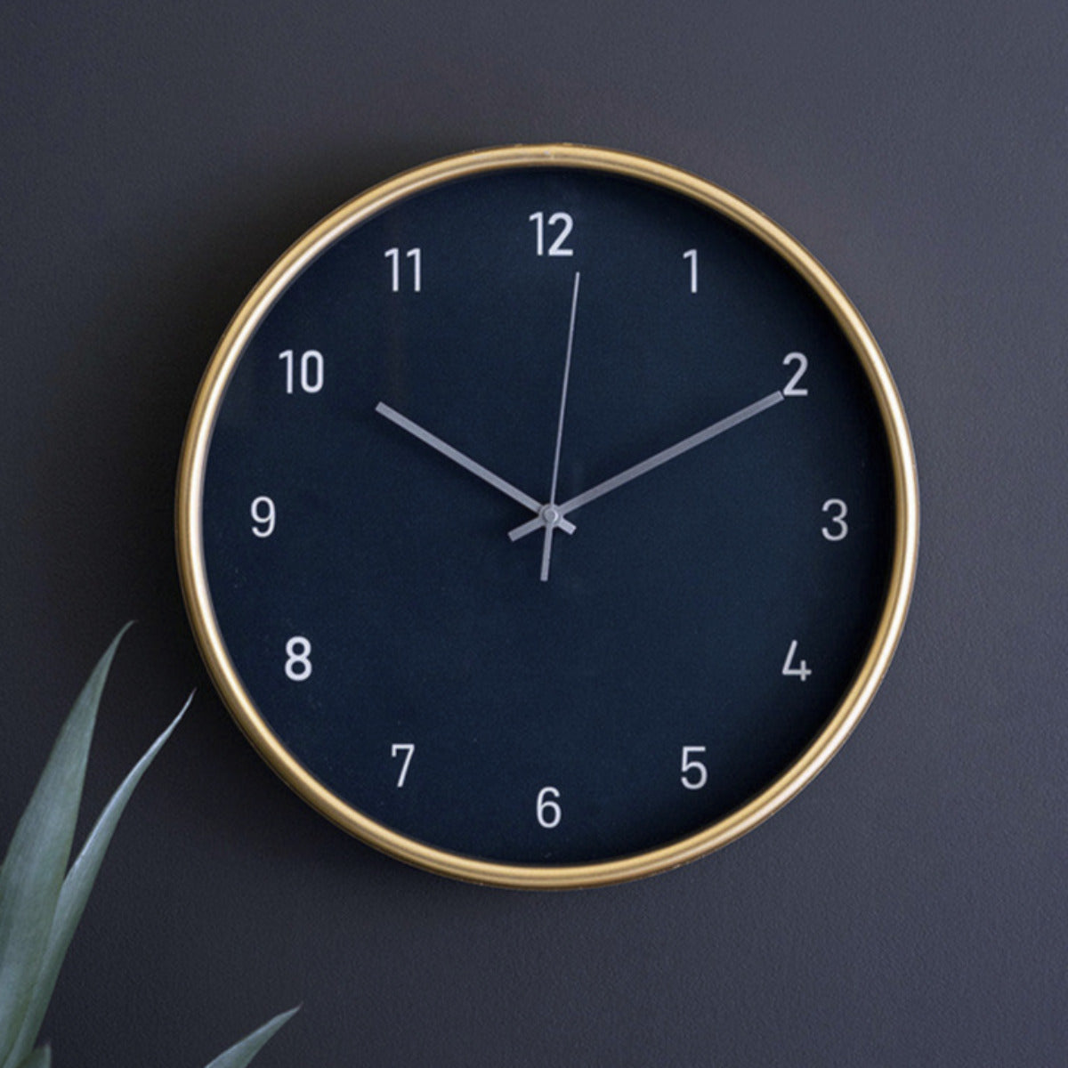 Metal Framed Black Clock