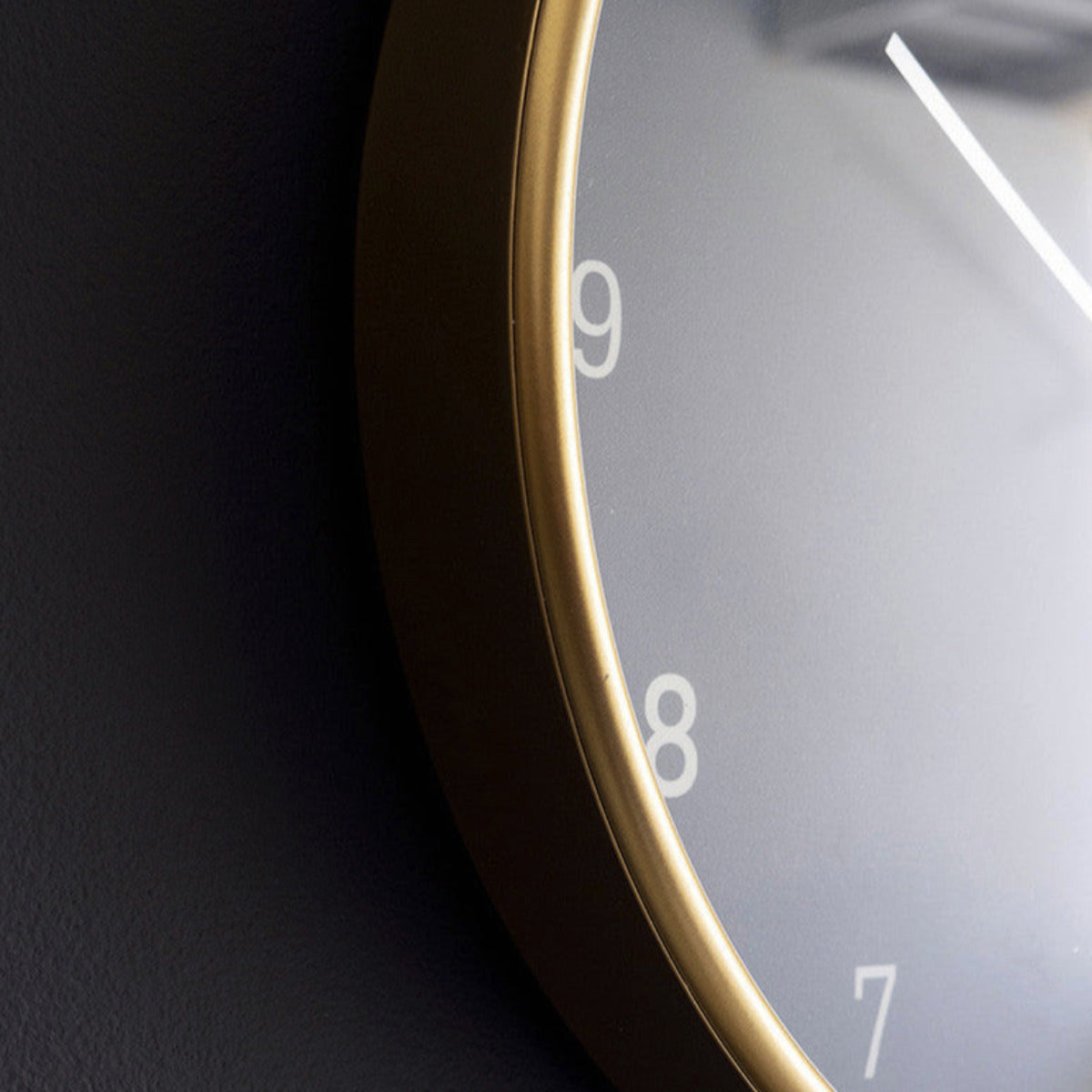 Metal Framed Black Clock