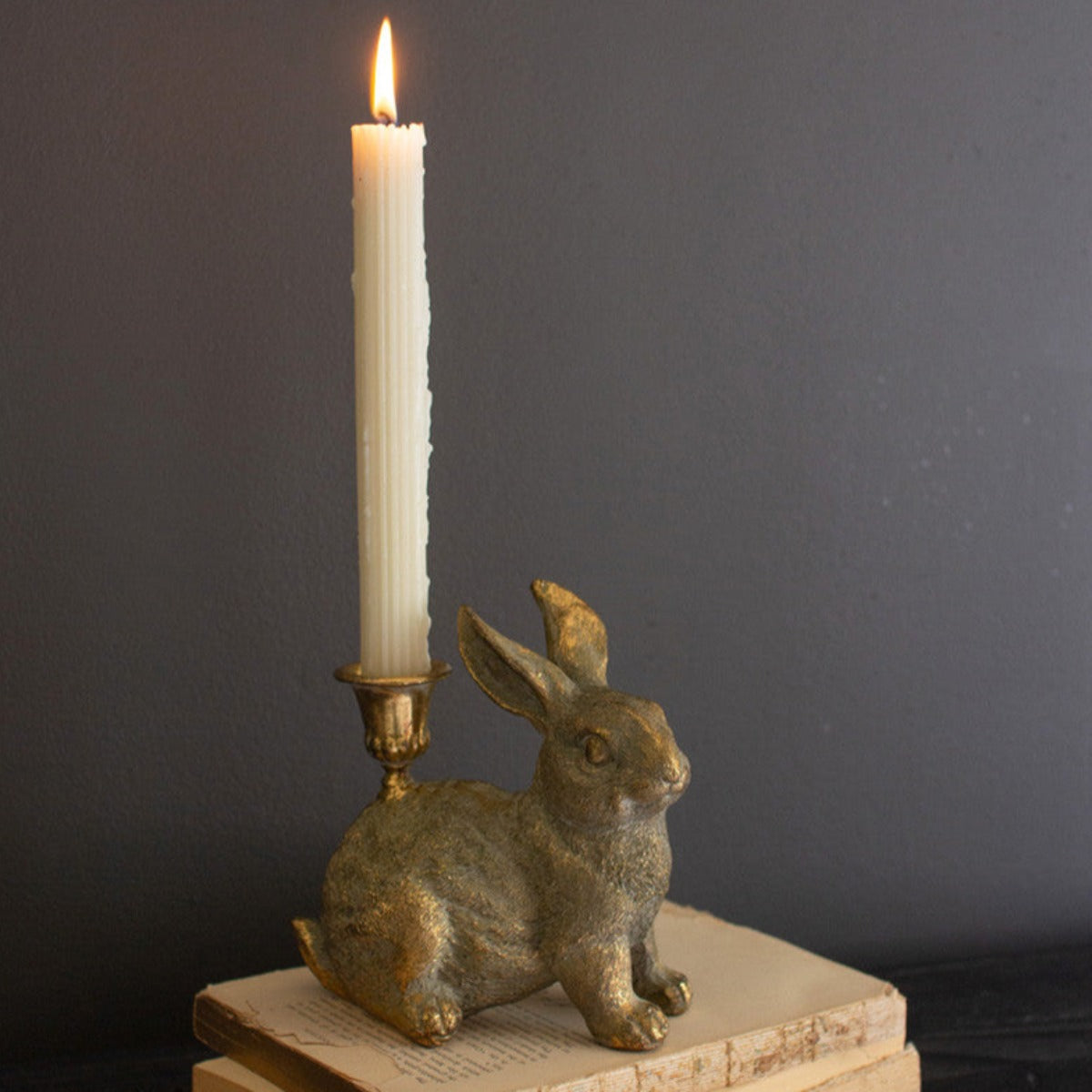 Hopping Hare Candle Holders
