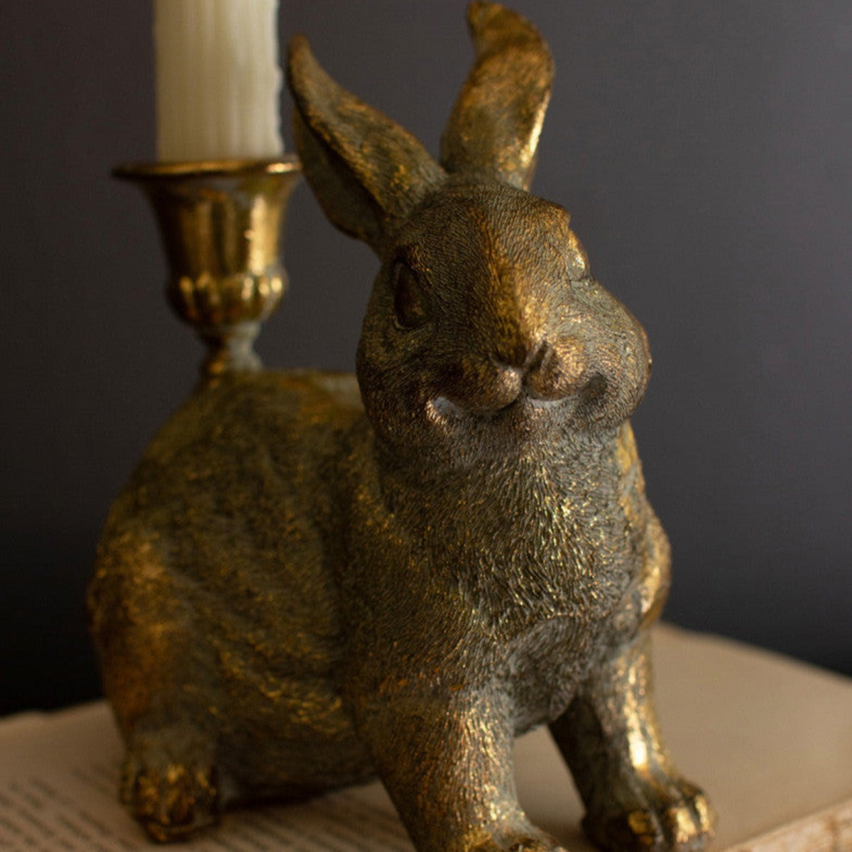 Hopping Hare Candle Holders