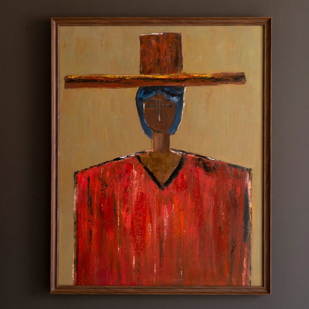 Quiet Resolve Framed Southwest Portrait