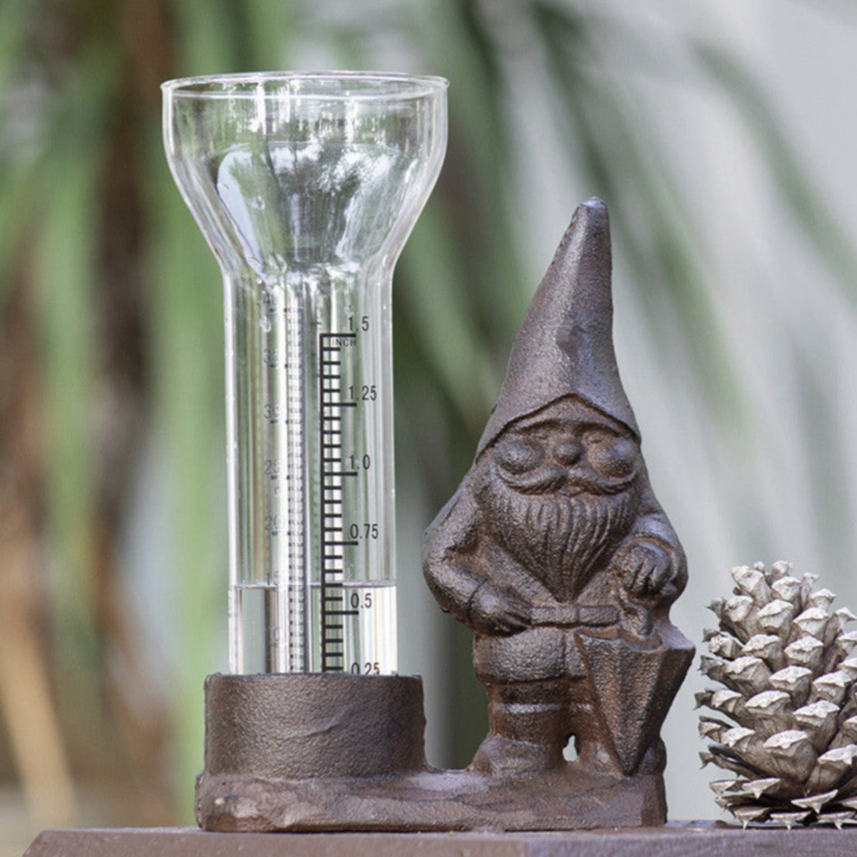 Garden Gnome Rain Gauge
