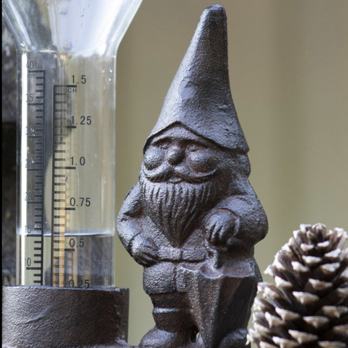 Garden Gnome Rain Gauge