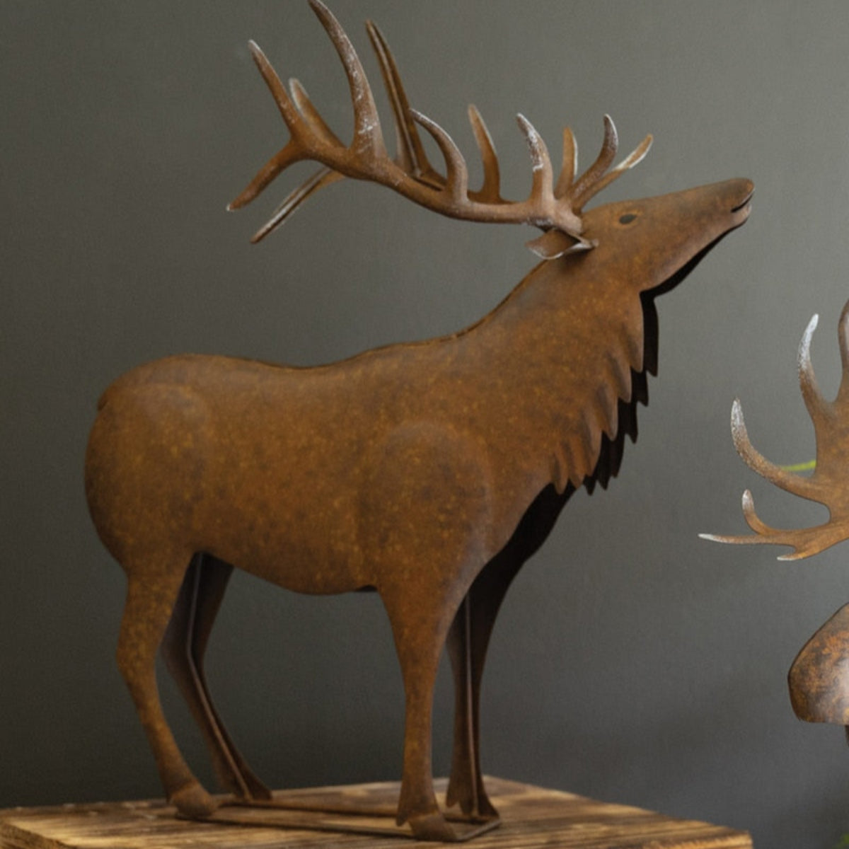 Rustic Range Elk Sculpture