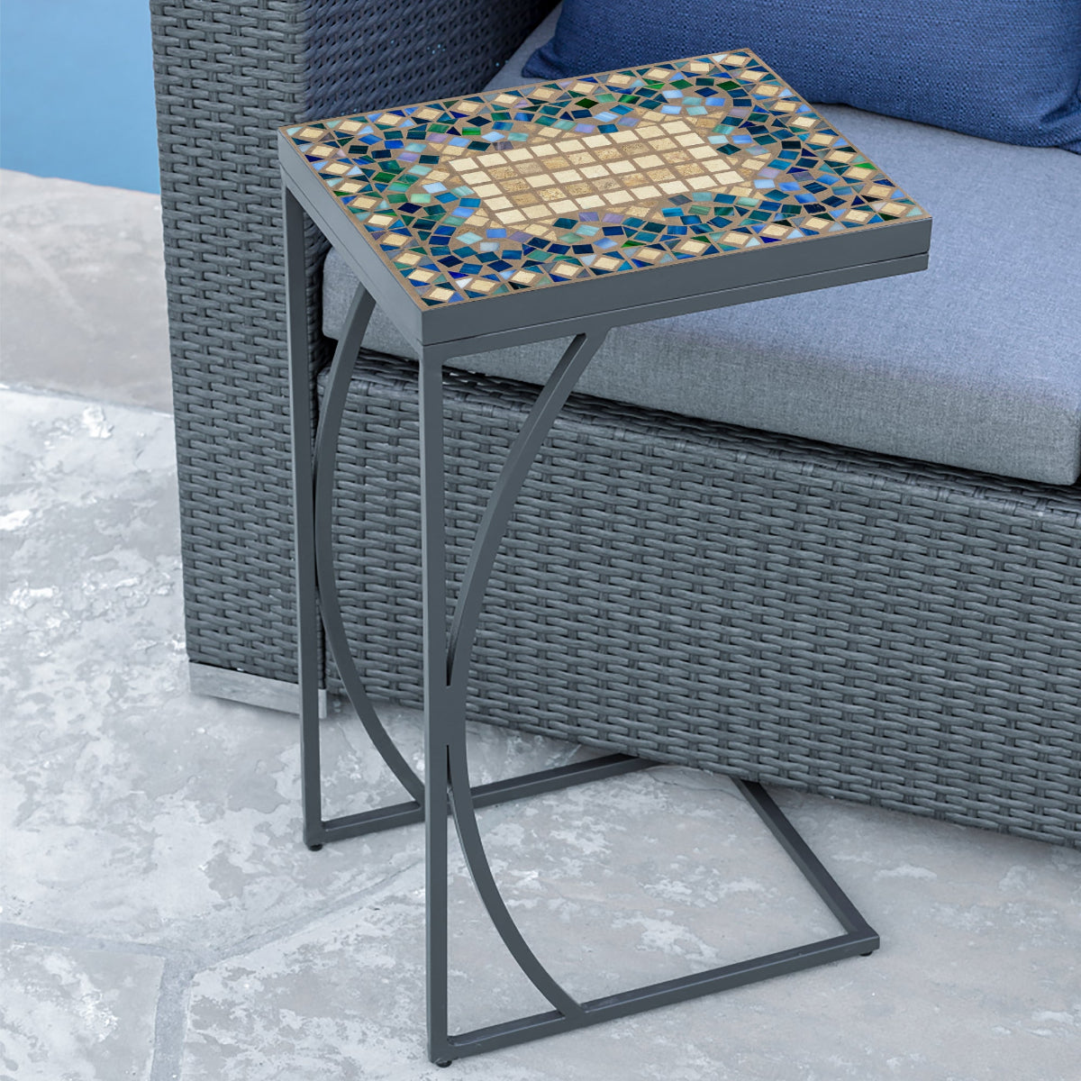 Caribbean Sea Mosaic C-Table