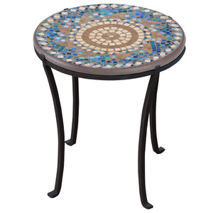 Caribbean Sea Mosaic Chaise Table-1