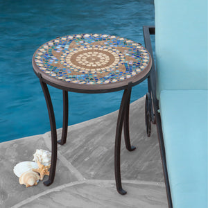 Caribbean Sea Mosaic Chaise Table