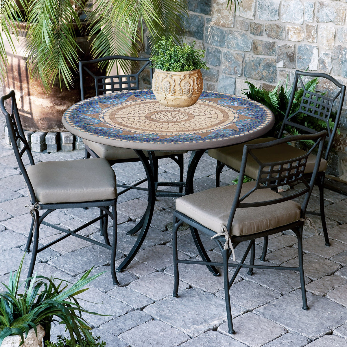 Caribbean Sea Mosaic Patio Sets
