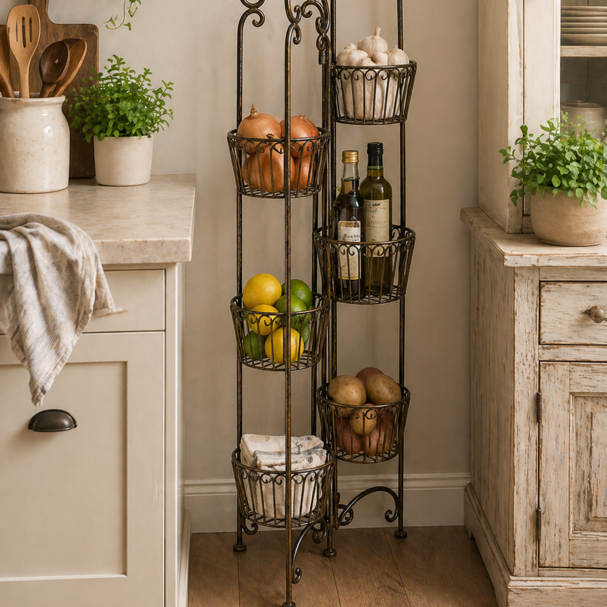 Cast Iron Folding Baskets