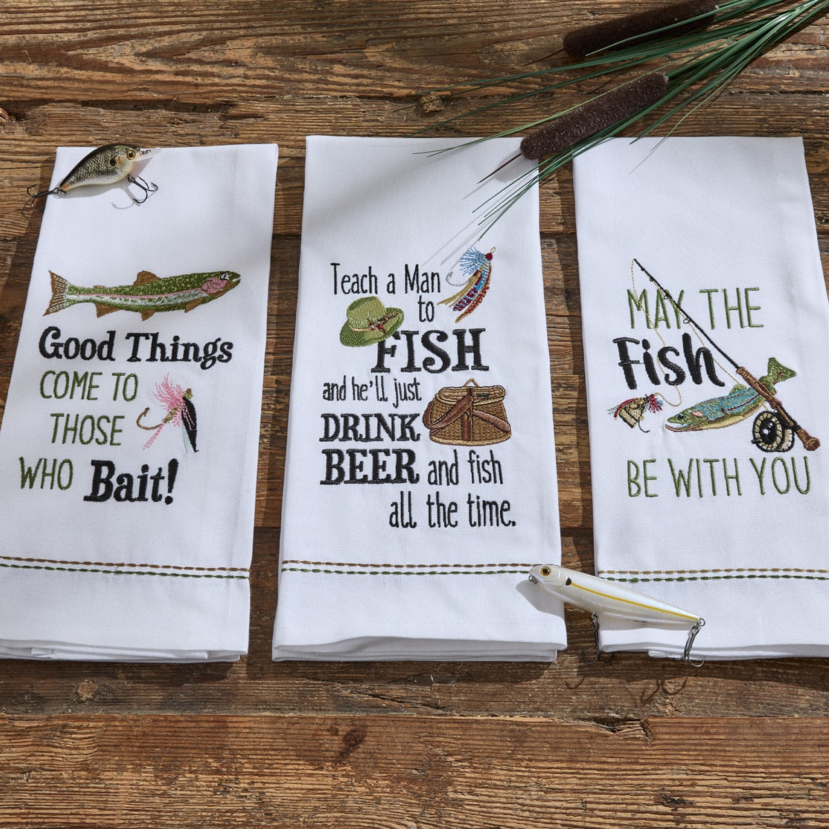 Catch & Cast Dish Towel Set