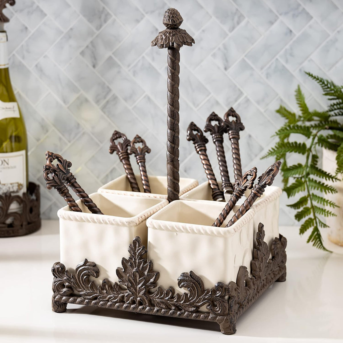 Ceramic Flatware Caddy