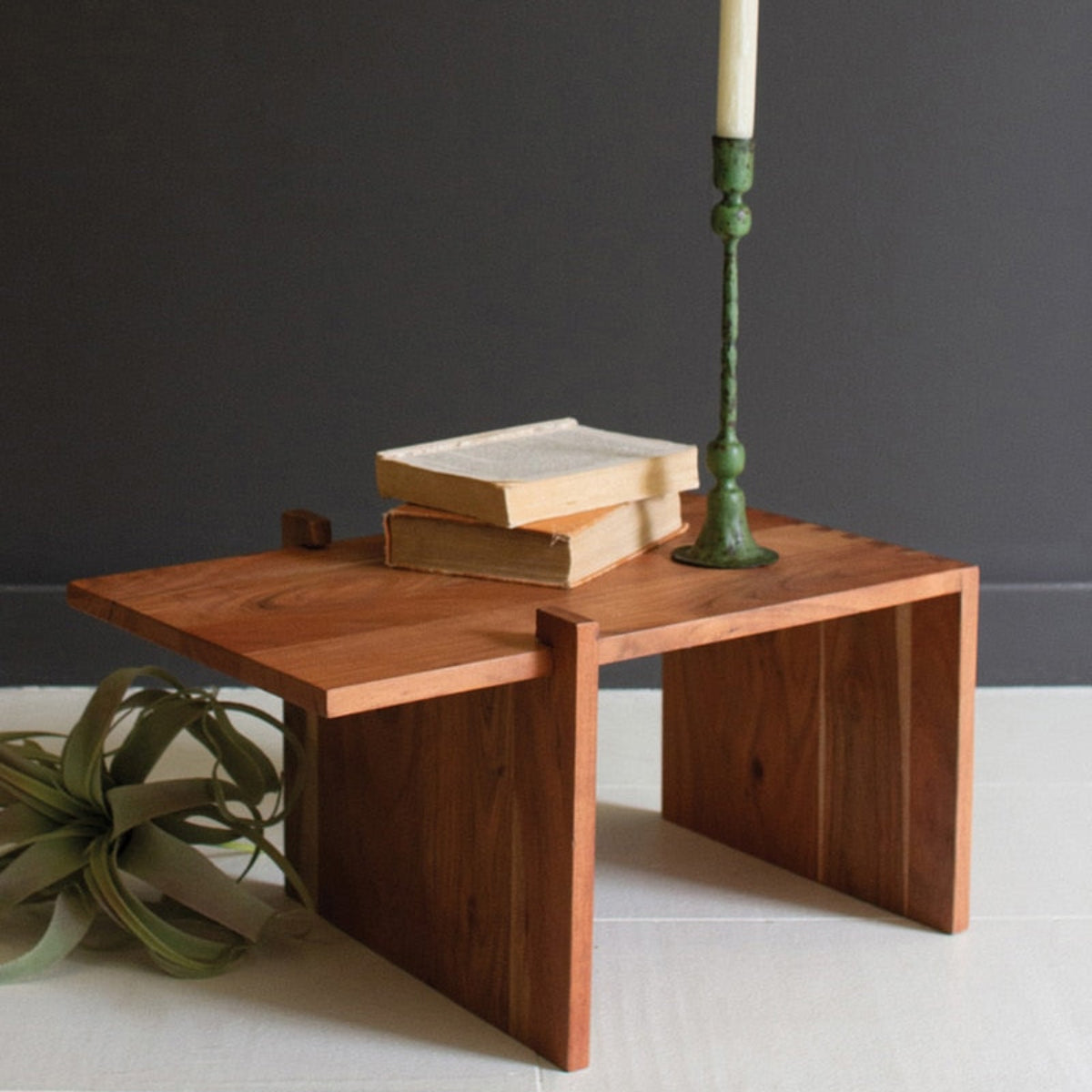 Accent Riser Adjustable Acacia Wood Sofa Armrest - Stylish Multi-Use Riser - Iron ...