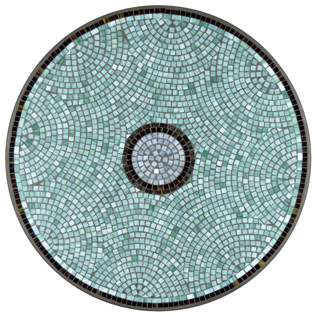 Jade Glass Mosaic Nesting Tables