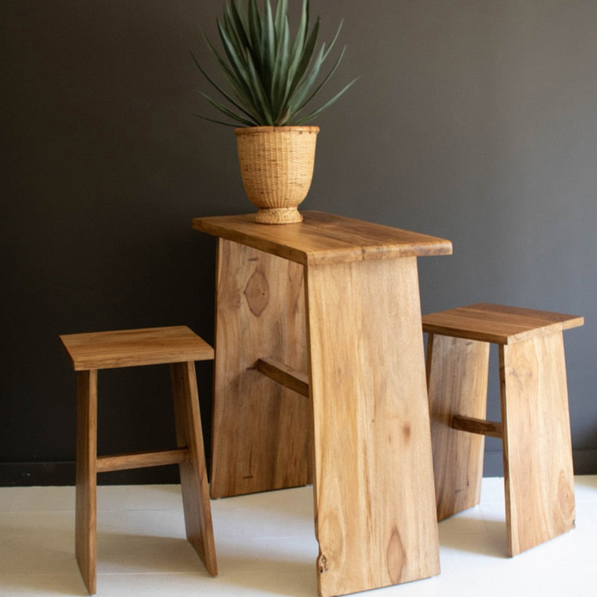 Open Hearth Teak Bar Table Set