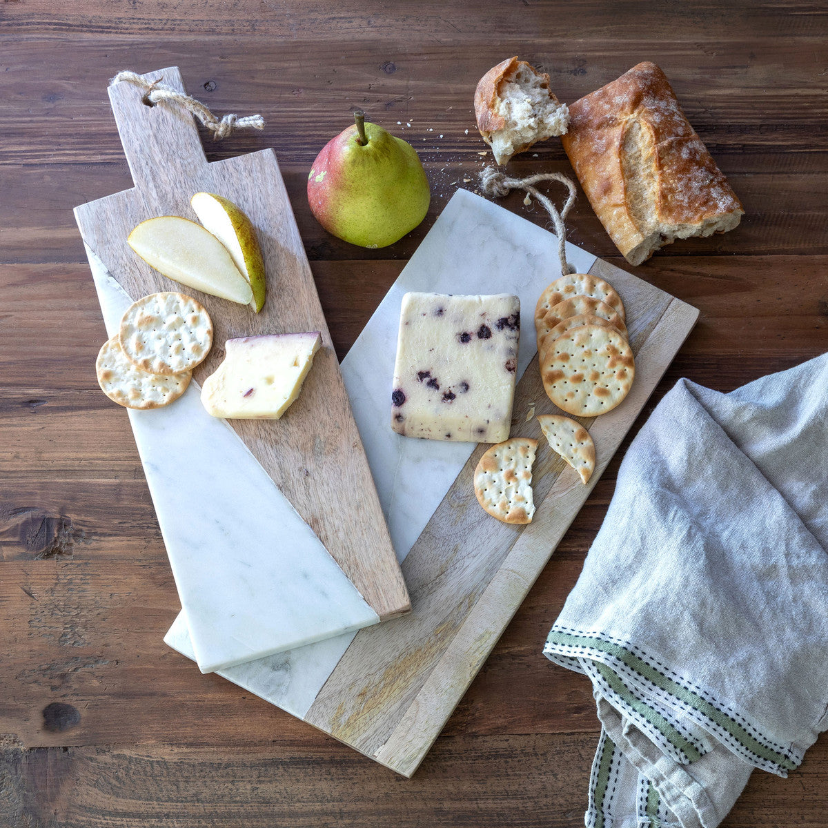 Wood and Marble Cutting Boards