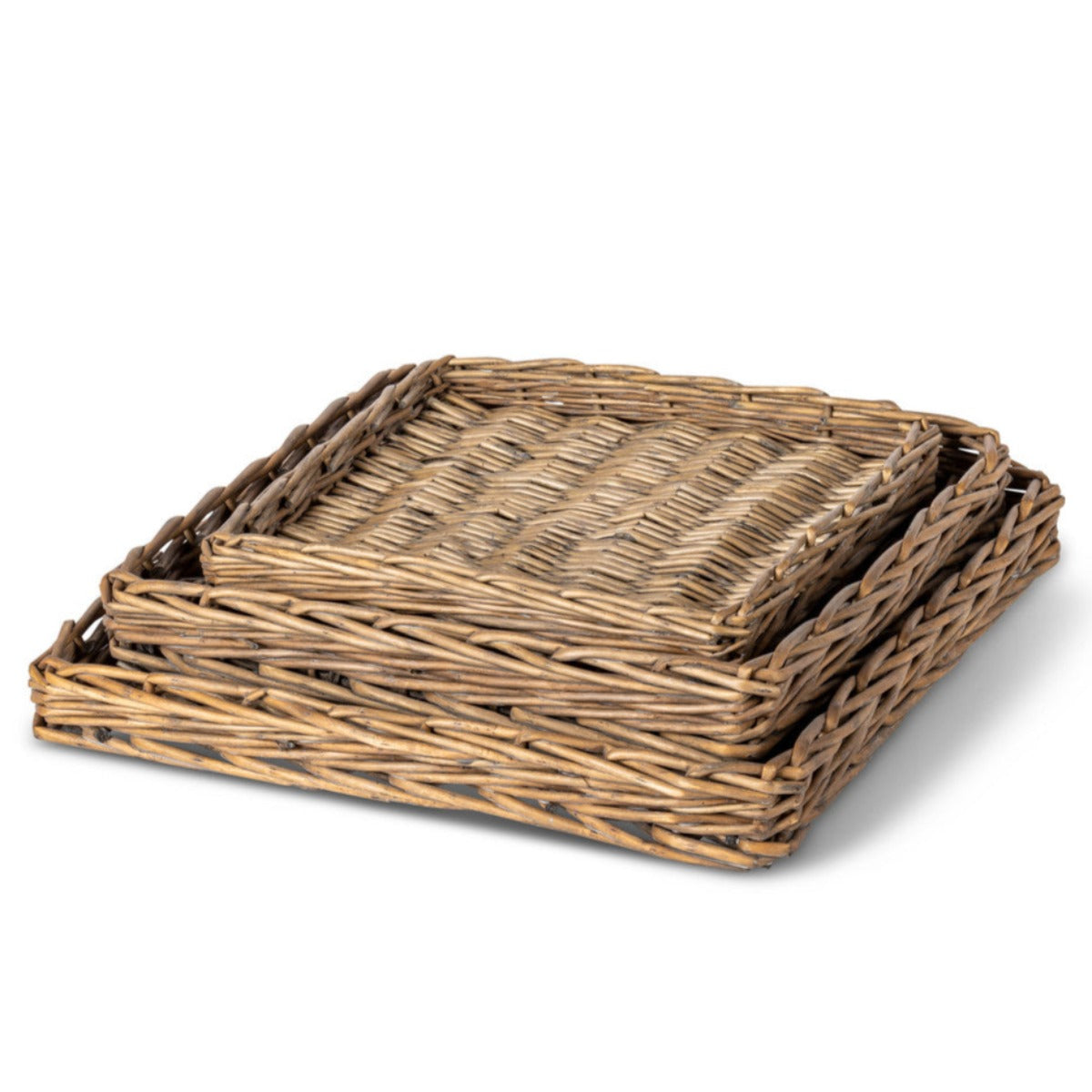 Woven Willow Square Trays