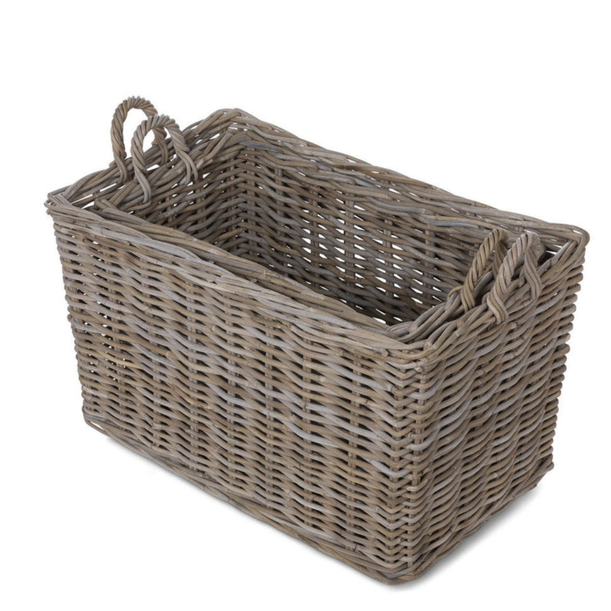 Woven Storage Basket with Casters