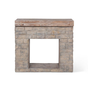 Garden Stone Fireplace Mantel