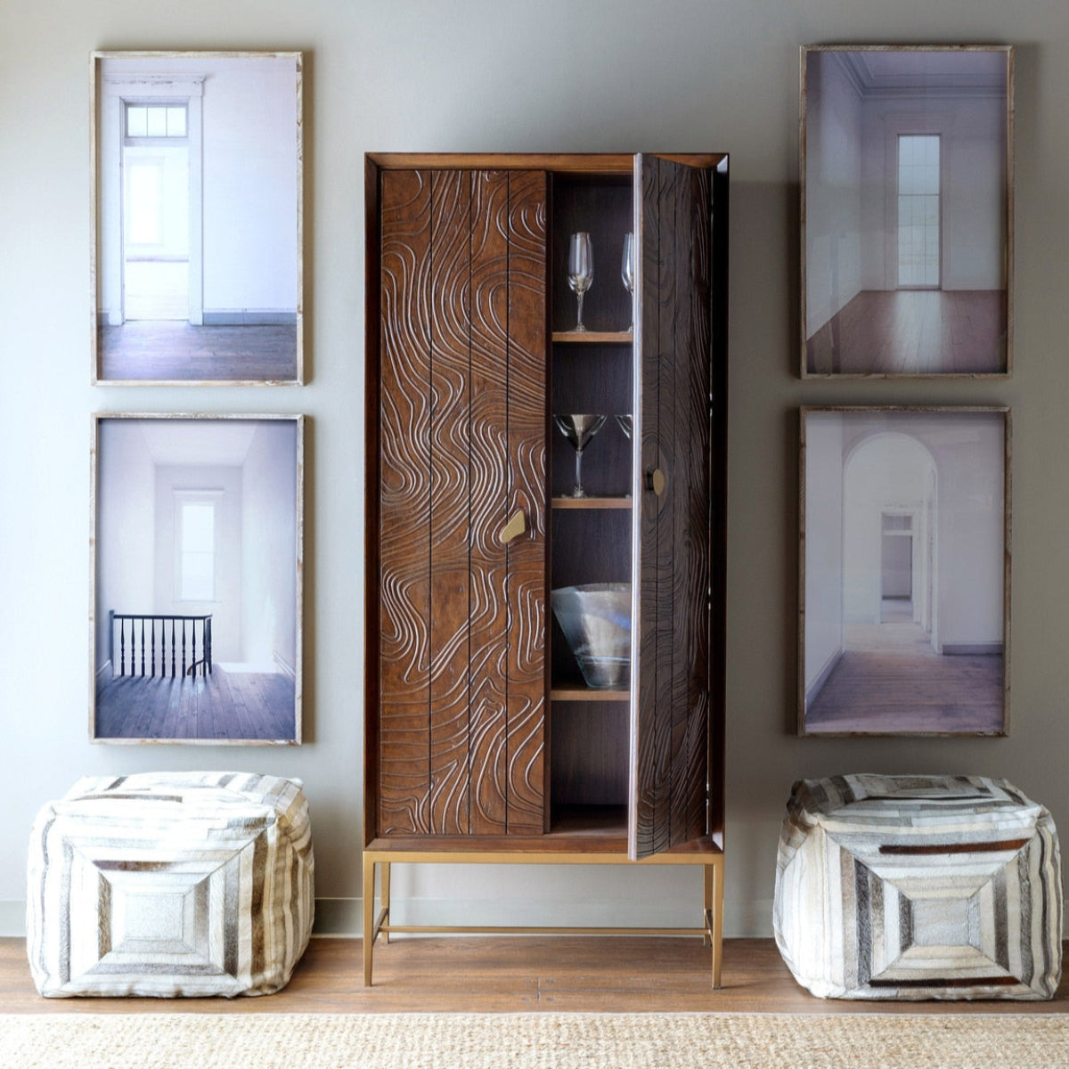 Organic Carved Cabinet