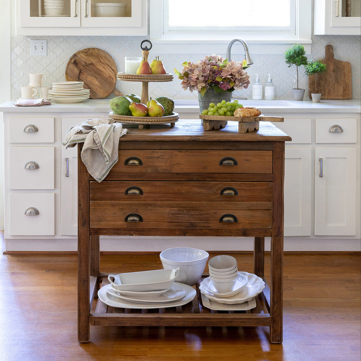 Old Pine Cottage Kitchen Island