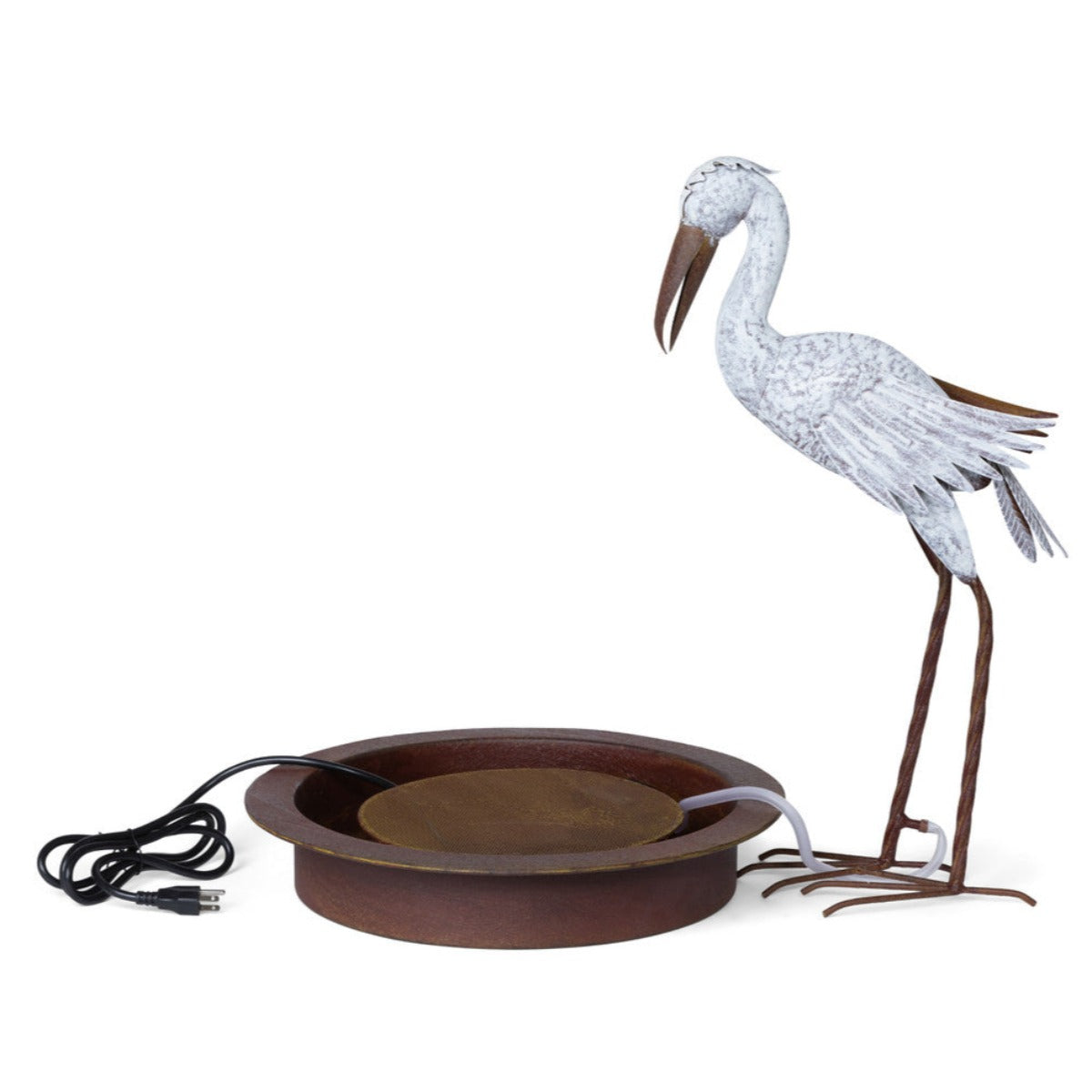 Great Egret Garden Fountain