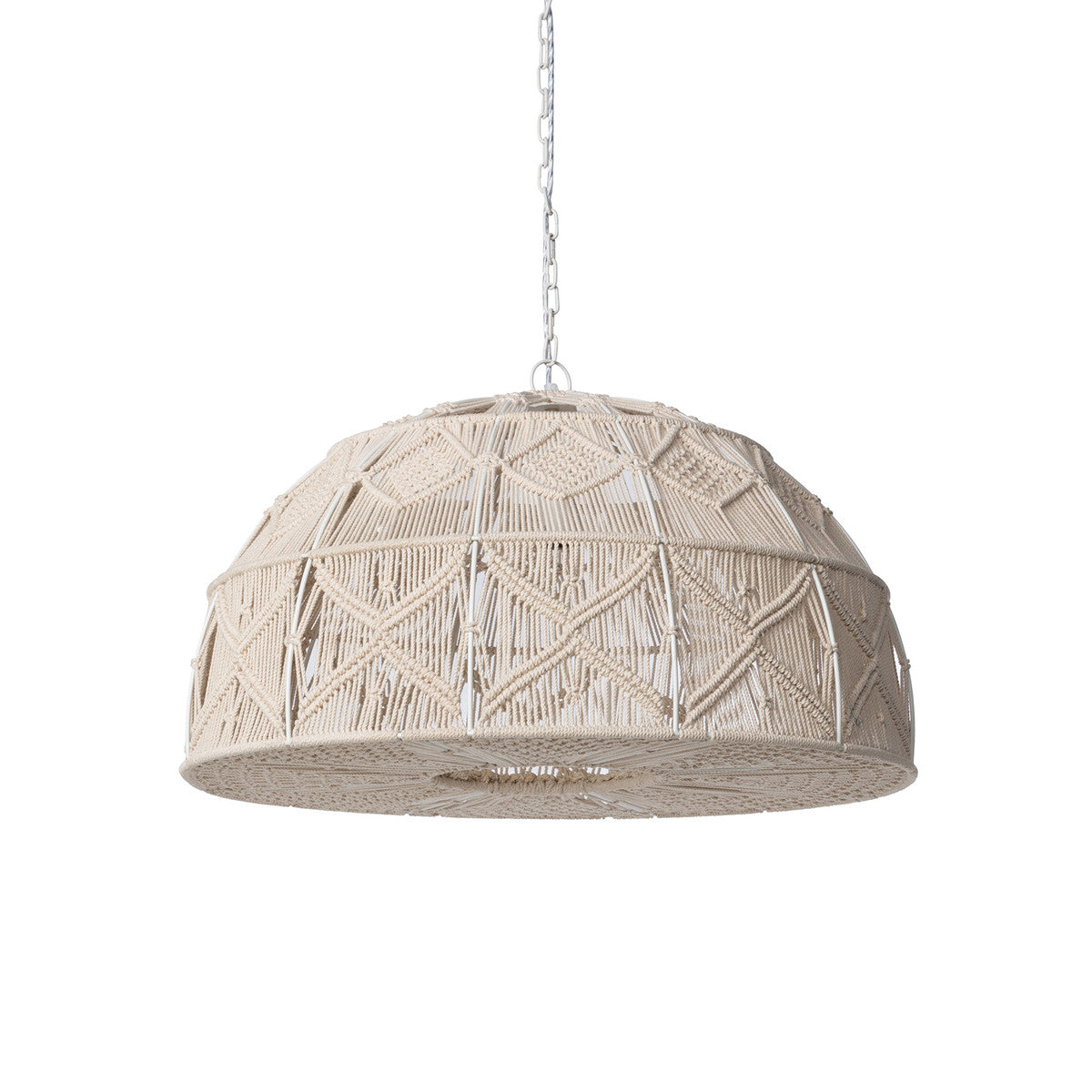 Macrame Dome Pendant Light