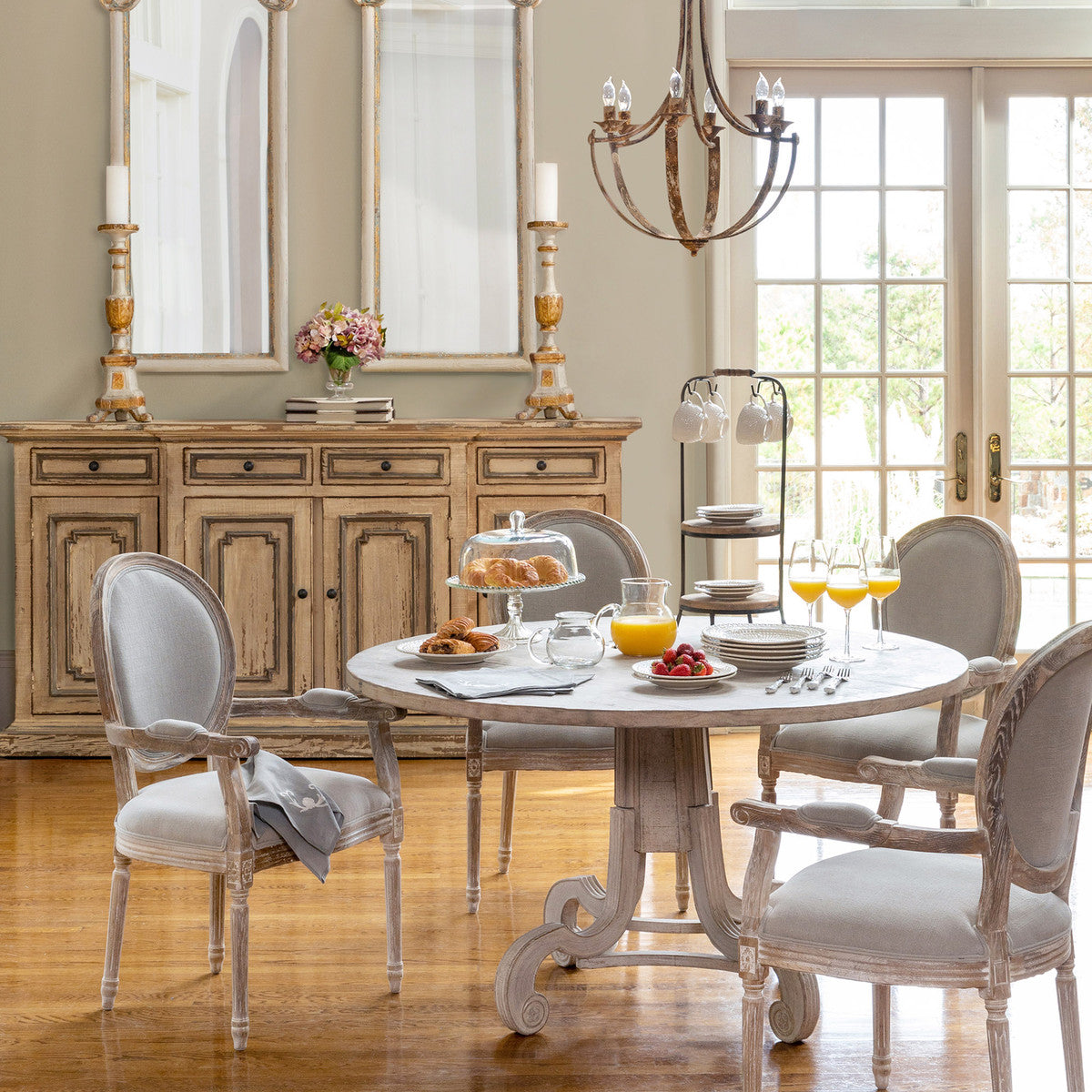 Country French Carved Mirror