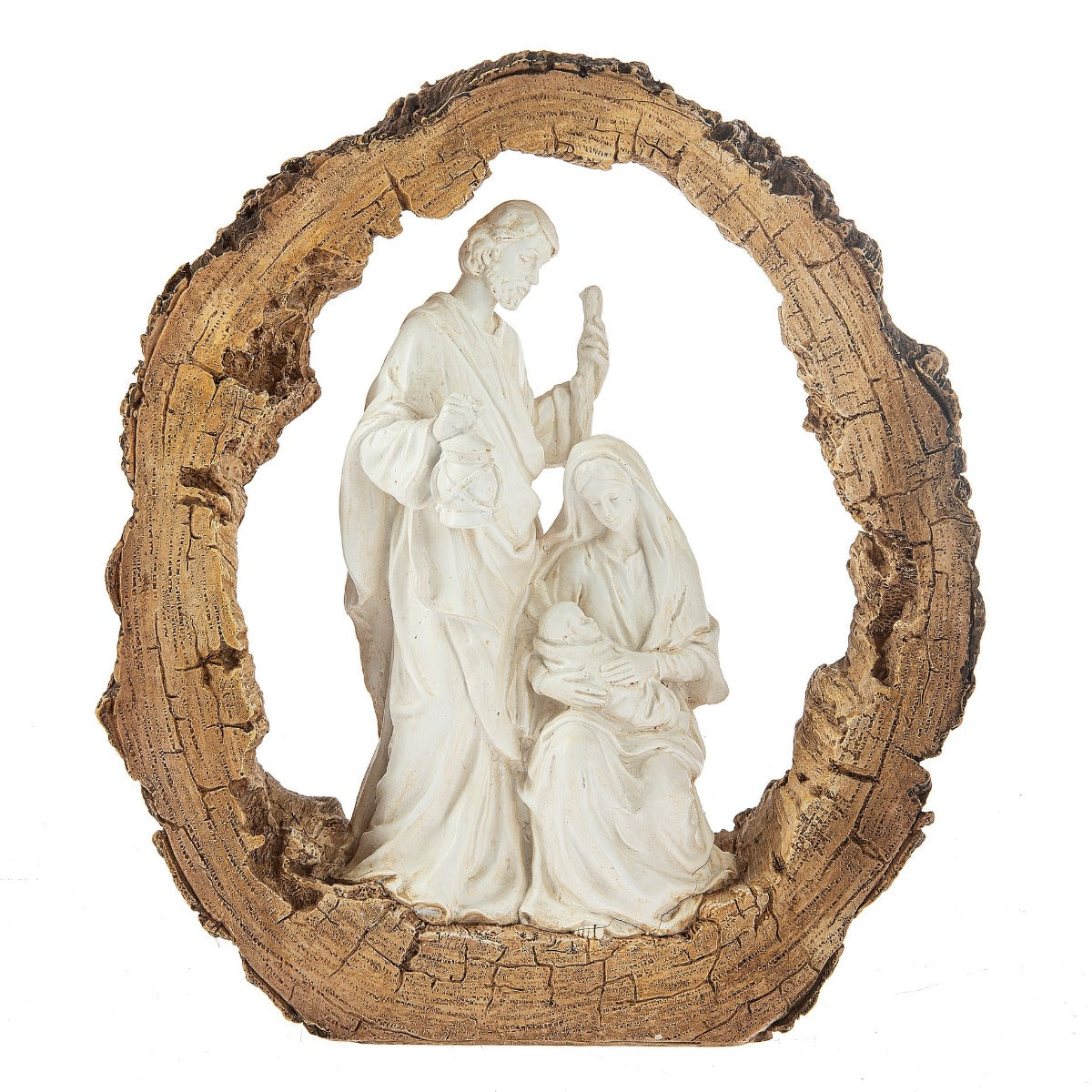 Log Nativity Figurine