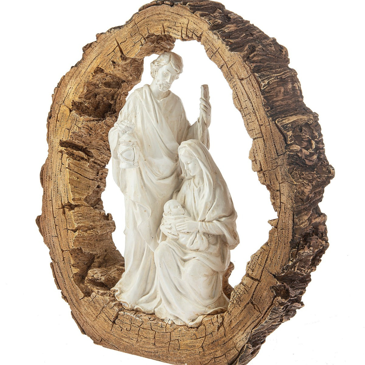 Log Nativity Figurine
