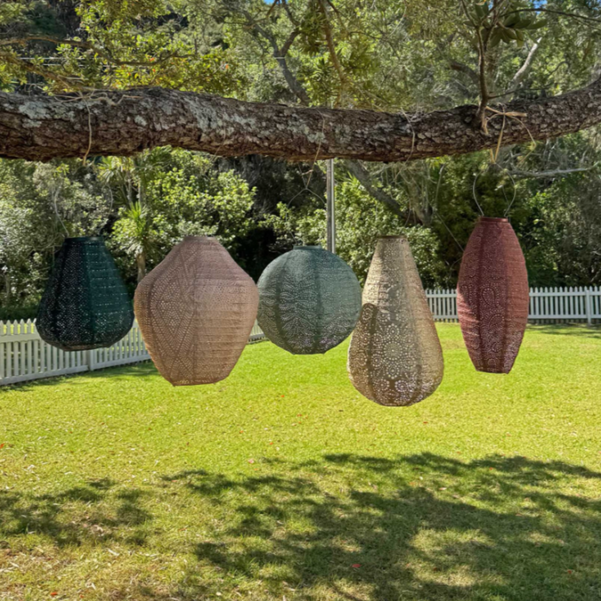 Elliptical Lantern - Copper (Paisley) | Tyvek Hanging Lantern