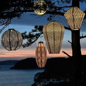 Elliptical Lantern - Pink Bazaar