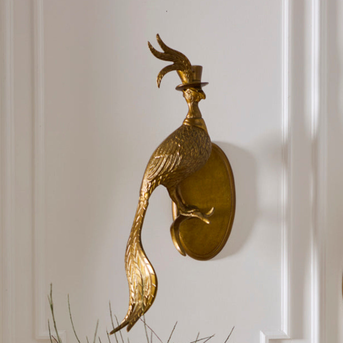 Emerson the Pheasant Wall Sculpture