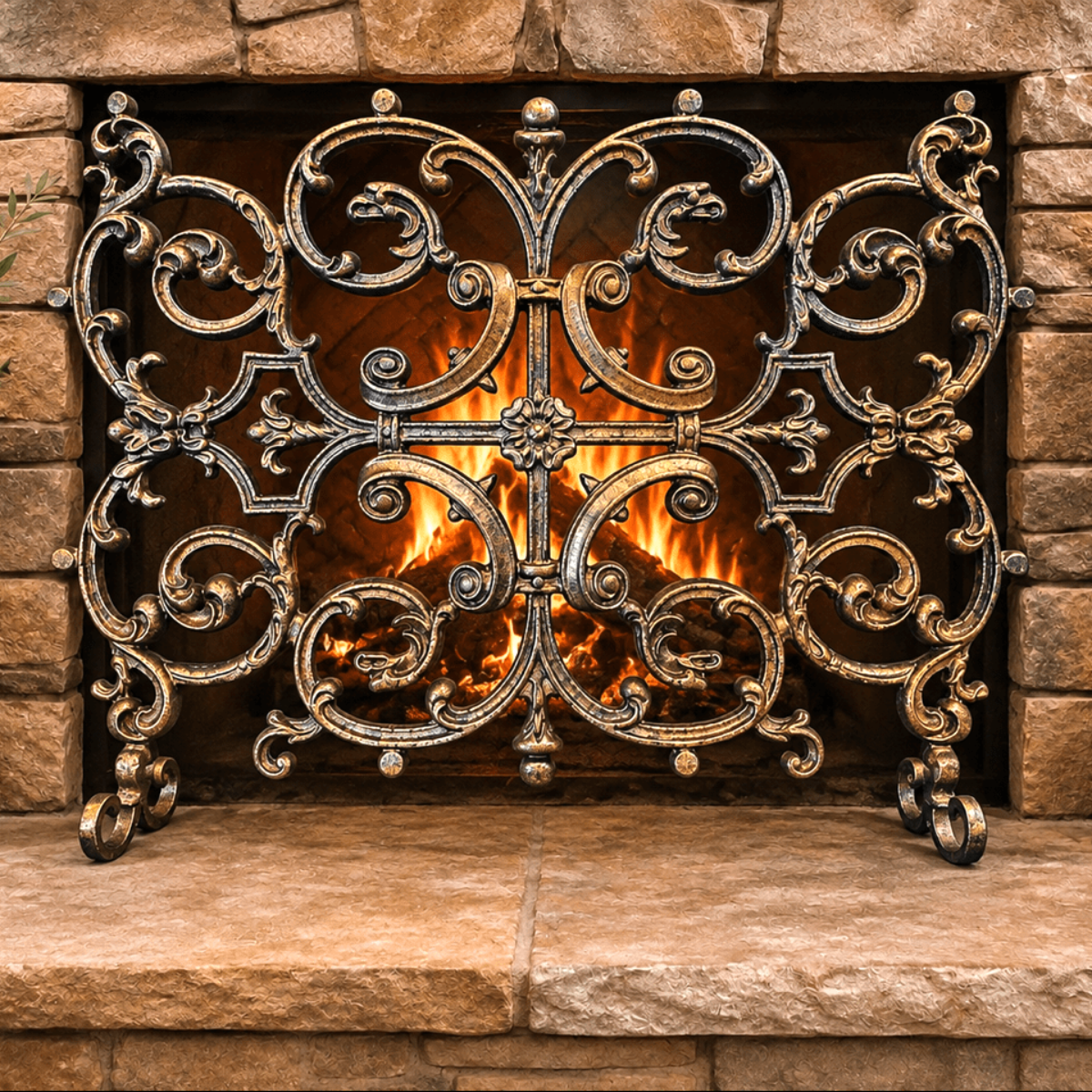 Esplanade French Fireplace Screen - (31x23)
