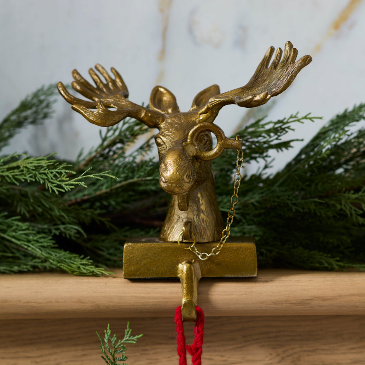 Eugene the Moose Stocking Holder