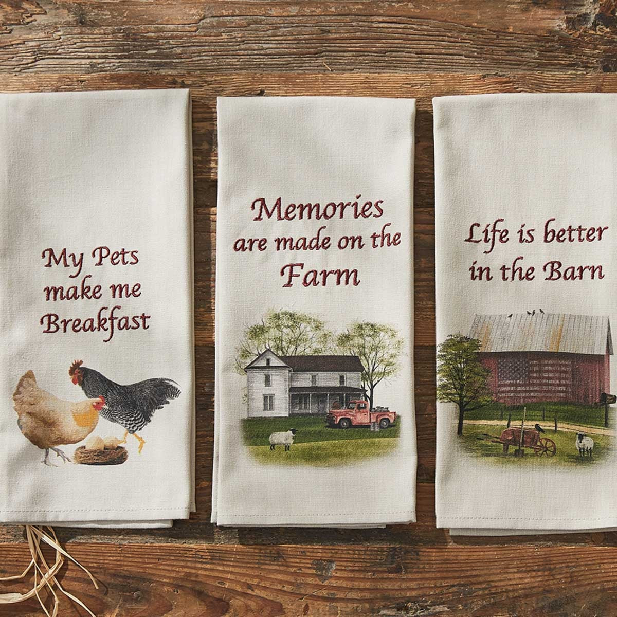 Farmstead Heart Dish Towel Set