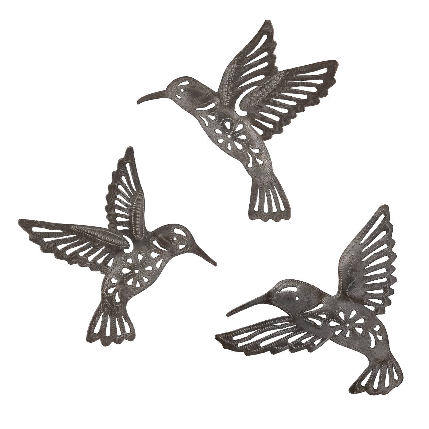 Floral Hummingbirds Wall Art