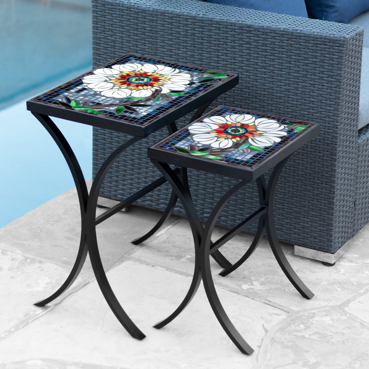 Florosol Mosaic Nesting Tables