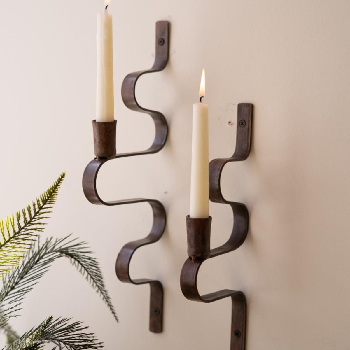 Forge Wave Wall Sconce Set