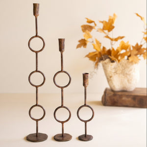 Foundry Ring Candle Holder Set