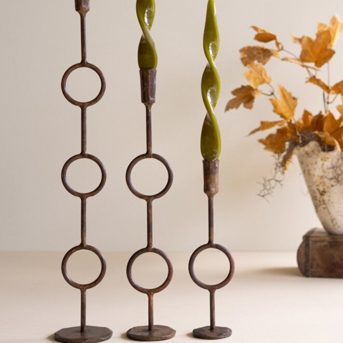 Foundry Ring Candle Holder Set