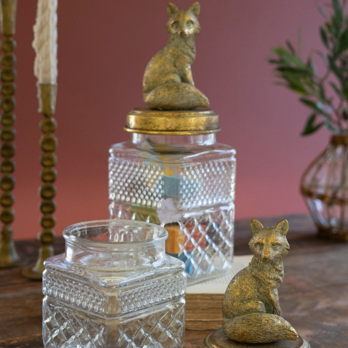 Foxglove Glass Canister Set