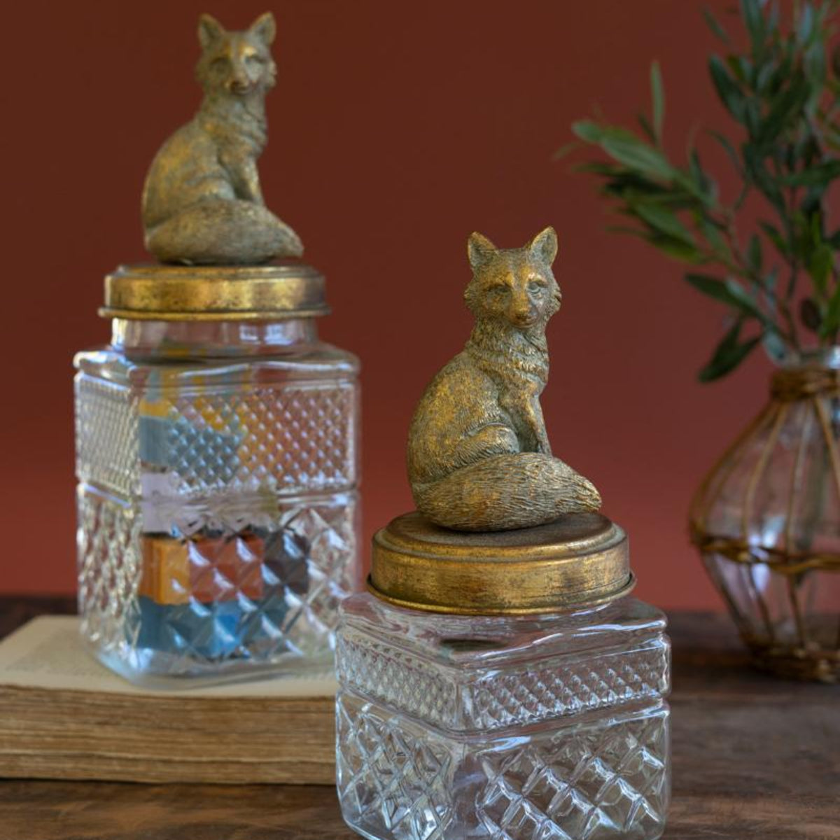 Foxglove Glass Canister Set