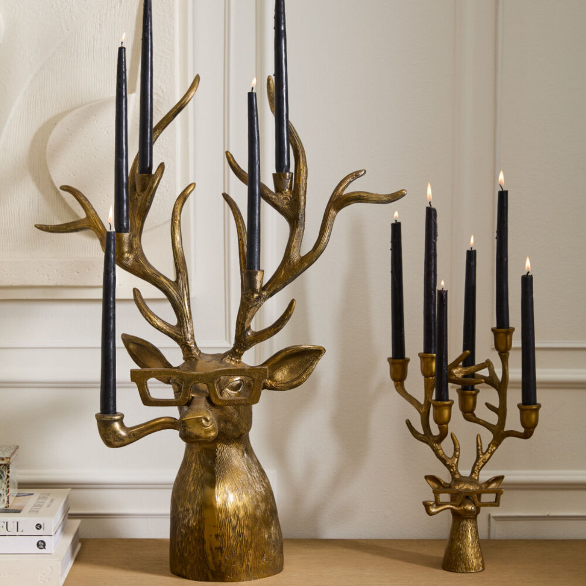 Frankie the Buck Large Candelabra