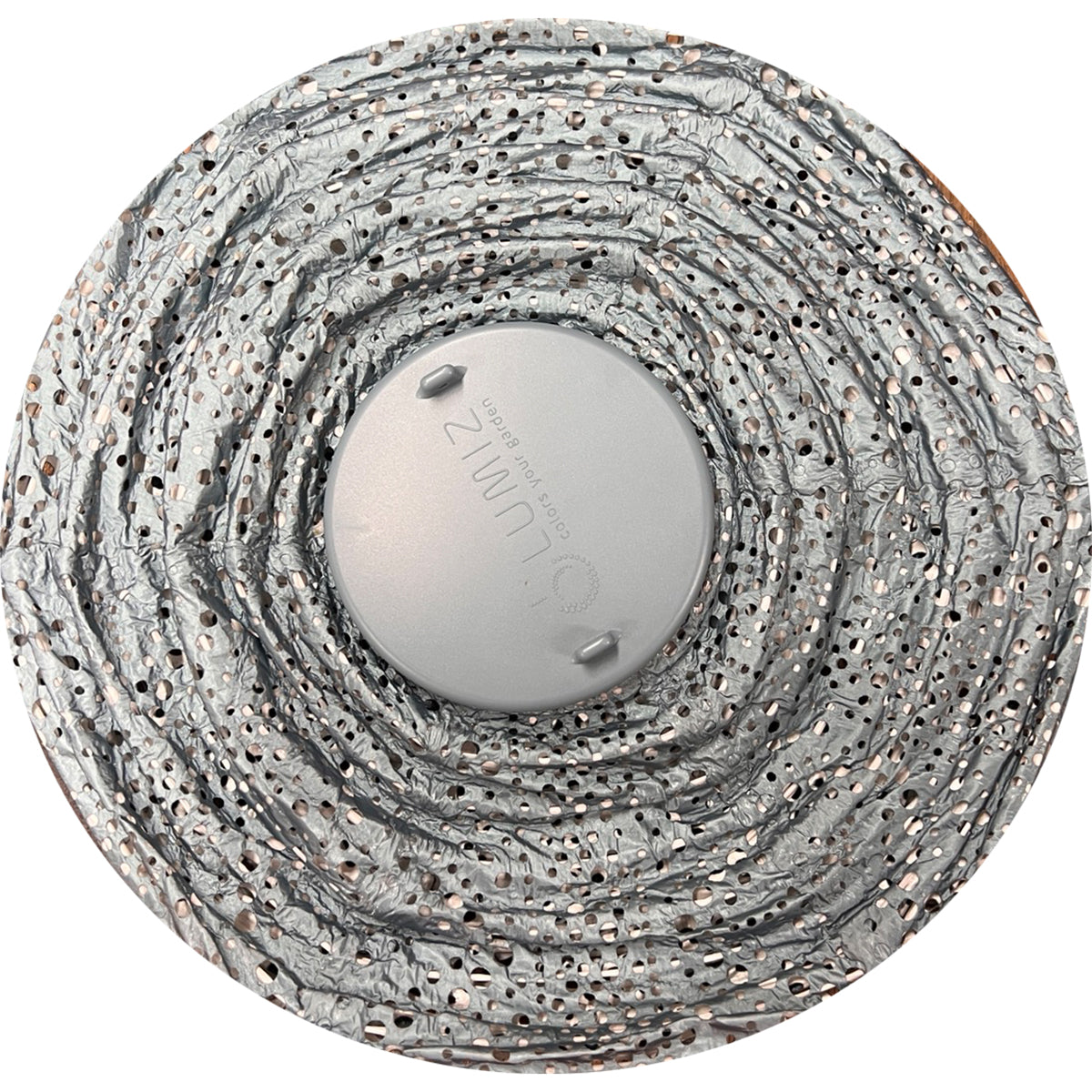 Indoor/Outdoor Round Folia Lantern - Grey Blue