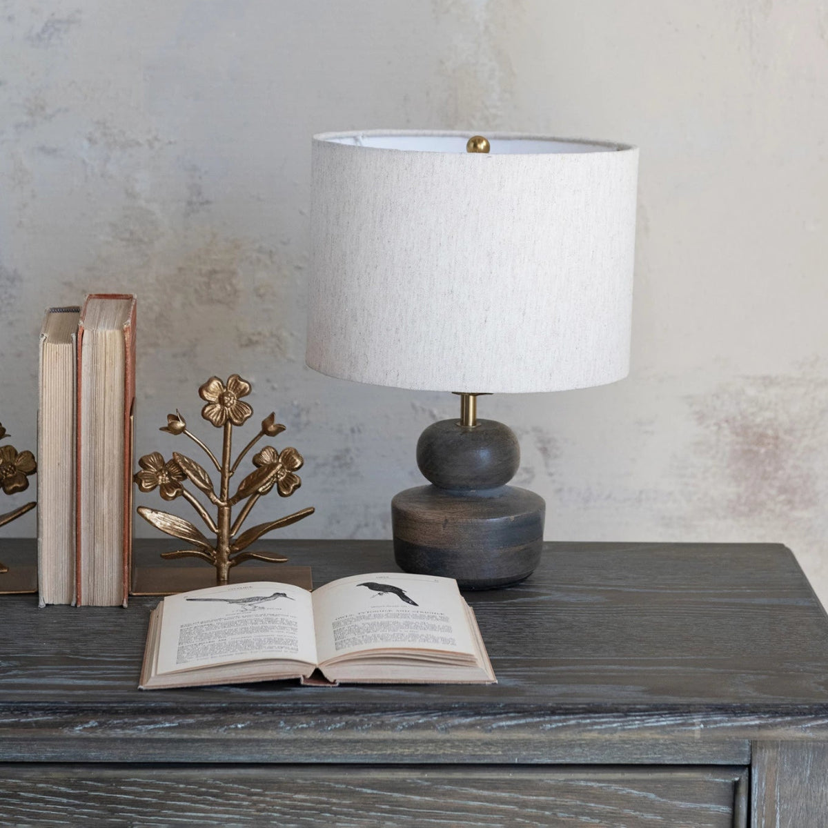 Greywashed Mango Table Lamp