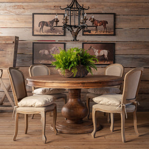 Hearthstone Pedestal Dining Table – Natural