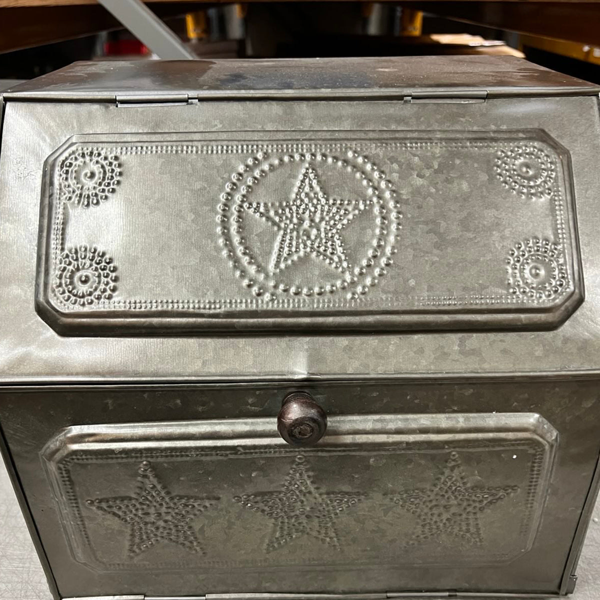 Rustic Metal Bread Box (Imperfect)